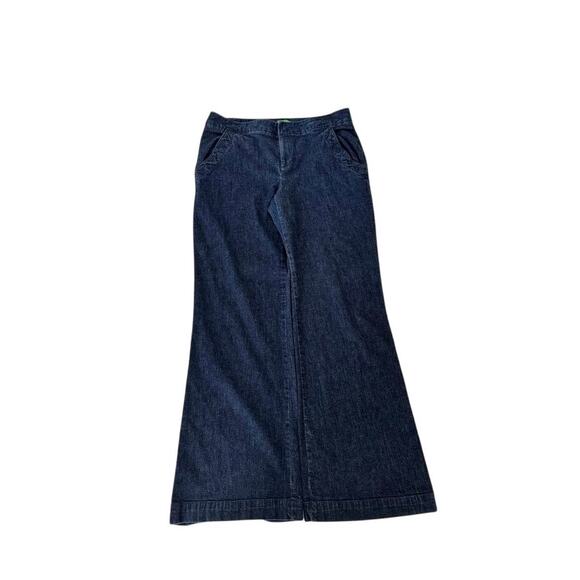 Lilly Pulitzer Palm Beach Jeans Size 10 - Dark Denim Pants-Missing top button - Picture 5 of 8